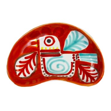 Sicilian handmade Half Moon Tray Marettimo MZL20MA de simone pottery Sicilian handmade Half Moon Tray Marettimo MZL20MA de simone pottery